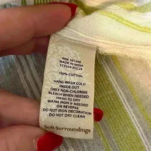 Soft Surroundings Elisha Turquoise Beaded Tunic Top Size Medium - Picture 7 of 12